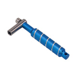Maxbell Alloy Drum Key Metal Easy to Use Drum Wrench Rack Drum Component L Shaped Key blue