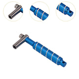 Maxbell Alloy Drum Key Metal Easy to Use Drum Wrench Rack Drum Component L Shaped Key blue