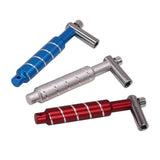 Maxbell Alloy Drum Key Metal Easy to Use Drum Wrench Rack Drum Component L Shaped Key blue