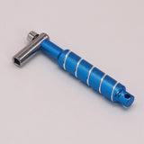Maxbell Alloy Drum Key Metal Easy to Use Drum Wrench Rack Drum Component L Shaped Key blue
