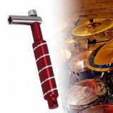 Maxbell Alloy Drum Key Metal Easy to Use Drum Wrench Rack Drum Component L Shaped Key red