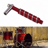 Maxbell Alloy Drum Key Metal Easy to Use Drum Wrench Rack Drum Component L Shaped Key red