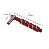 Maxbell Alloy Drum Key Metal Easy to Use Drum Wrench Rack Drum Component L Shaped Key red