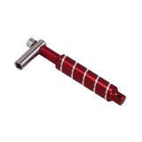 Maxbell Alloy Drum Key Metal Easy to Use Drum Wrench Rack Drum Component L Shaped Key red