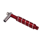 Maxbell Alloy Drum Key Metal Easy to Use Drum Wrench Rack Drum Component L Shaped Key red