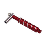 Maxbell Alloy Drum Key Metal Easy to Use Drum Wrench Rack Drum Component L Shaped Key red