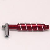 Maxbell Alloy Drum Key Metal Easy to Use Drum Wrench Rack Drum Component L Shaped Key red