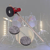 Maxbell Drum Pedal Beater Percussion Instrument Part for Concert Drum Beginners Live Red