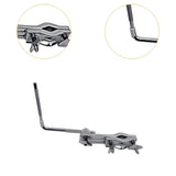 Maxbell Drum Cowbell Clamp Drum Set Adjustable Metal Cowbell Percussion L Rod Holder