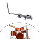 Maxbell Drum Cowbell Clamp Drum Set Adjustable Metal Cowbell Percussion L Rod Holder