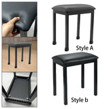 Maxbell Piano Stool with Iron Legs Keyboard Bench for Electronic Piano Pipa Practice Style A