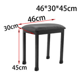Maxbell Piano Stool with Iron Legs Keyboard Bench for Electronic Piano Pipa Practice Style A