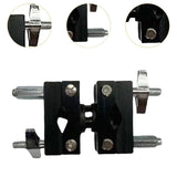 Maxbell Cymbal Extension Mount Clip Percussion Instrument Supplies Sturdy Drum Clamp Bilateral