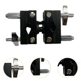 Maxbell Cymbal Extension Mount Clip Percussion Instrument Supplies Sturdy Drum Clamp Bilateral