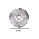 Maxbell Drum Cymbal Sturdy Drum Accessories Low Volume Practice Cymbal for Beginners 14inch