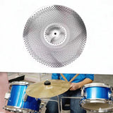 Maxbell Drum Cymbal Sturdy Drum Accessories Low Volume Practice Cymbal for Beginners 14inch