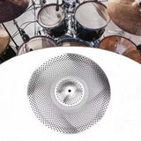 Maxbell Drum Cymbal Sturdy Drum Accessories Low Volume Practice Cymbal for Beginners 16inch