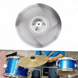 Maxbell Drum Cymbal Sturdy Drum Accessories Low Volume Practice Cymbal for Beginners 16inch
