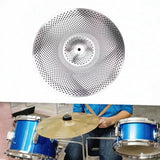 Maxbell Drum Cymbal Sturdy Drum Accessories Low Volume Practice Cymbal for Beginners 18inch