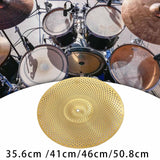 Maxbell Drum Cymbal Replacement Part Practice Cymbal for Drum Drummer Drums Hardware 14inch