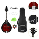 Maxbell Mandolin Musical Instrument 8 String Acoustic Mandolin for Beginner Children Set