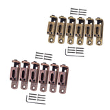 Maxbell 6Pcs Electric Guitar Tremolo Saddles Bridge with Spring Screws Wrench 41.5mm Bronze