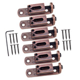 Maxbell 6Pcs Electric Guitar Tremolo Saddles Bridge with Spring Screws Wrench 41.5mm Bronze