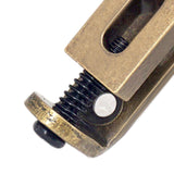Maxbell 6Pcs Electric Guitar Tremolo Saddles Bridge with Spring Screws Wrench 41.5mm Copper