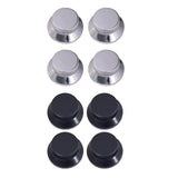 Maxbell 4 Pieces Volume Control Knob Guitar Knobs for Bass Electric Guitar Accessory Silver