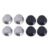 Maxbell 4 Pieces Volume Control Knob Guitar Knobs for Bass Electric Guitar Accessory Silver