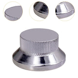 Maxbell 4 Pieces Volume Control Knob Guitar Knobs for Bass Electric Guitar Accessory Silver