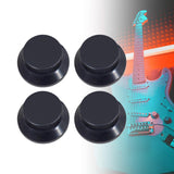 Maxbell 4 Pieces Volume Control Knob Guitar Knobs for Bass Electric Guitar Accessory Black