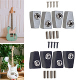 Maxbell 4 Pieces Guitar String Lock Professional for Instrument Electric Guitar Accs Argent