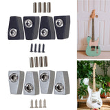 Maxbell 4 Pieces Guitar String Lock Professional for Instrument Electric Guitar Accs Argent