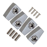 Maxbell 4 Pieces Guitar String Lock Professional for Instrument Electric Guitar Accs Argent