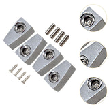 Maxbell 4 Pieces Guitar String Lock Professional for Instrument Electric Guitar Accs Argent
