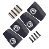 Maxbell 4 Pieces Guitar String Lock Professional for Instrument Electric Guitar Accs Black