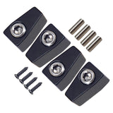 Maxbell 4 Pieces Guitar String Lock Professional for Instrument Electric Guitar Accs Black