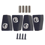 Maxbell 4 Pieces Guitar String Lock Professional for Instrument Electric Guitar Accs Black