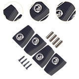 Maxbell 4 Pieces Guitar String Lock Professional for Instrument Electric Guitar Accs Black