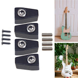 Maxbell 4 Pieces Guitar String Lock Professional for Instrument Electric Guitar Accs Black
