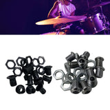 Maxbell 10x Air Vent with Gaskets Set 1/2" Percussion Accessories Gear Drum Strainer silvery