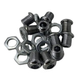 Maxbell 10x Air Vent with Gaskets Set 1/2" Percussion Accessories Gear Drum Strainer silvery
