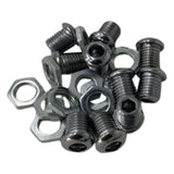 Maxbell 10x Air Vent with Gaskets Set 1/2" Percussion Accessories Gear Drum Strainer silvery
