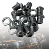 Maxbell 10x Air Vent with Gaskets Set 1/2" Percussion Accessories Gear Drum Strainer silvery