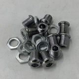 Maxbell 10x Air Vent with Gaskets Set 1/2" Percussion Accessories Gear Drum Strainer silvery