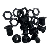 Maxbell 10x Air Vent with Gaskets Set 1/2" Percussion Accessories Gear Drum Strainer black