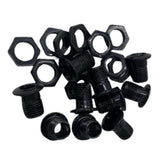 Maxbell 10x Air Vent with Gaskets Set 1/2" Percussion Accessories Gear Drum Strainer black