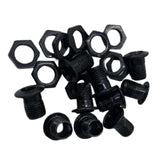 Maxbell 10x Air Vent with Gaskets Set 1/2" Percussion Accessories Gear Drum Strainer black