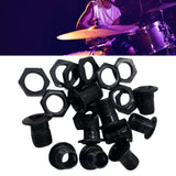 Maxbell 10x Air Vent with Gaskets Set 1/2" Percussion Accessories Gear Drum Strainer black